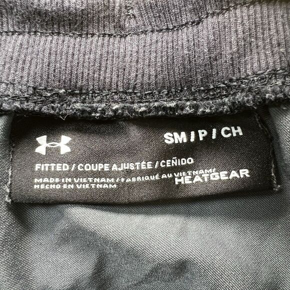 Under Armour Elite Cargo Shorts Mens Small Black Gray Camo Fitted Athletic - Picture 11 of 12